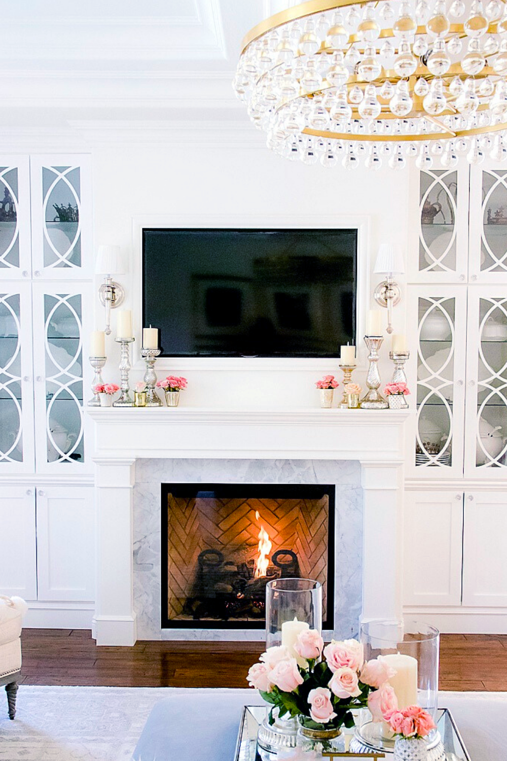 How To Style Your Fireplace Mantel for Spring - Matchless Candle Company