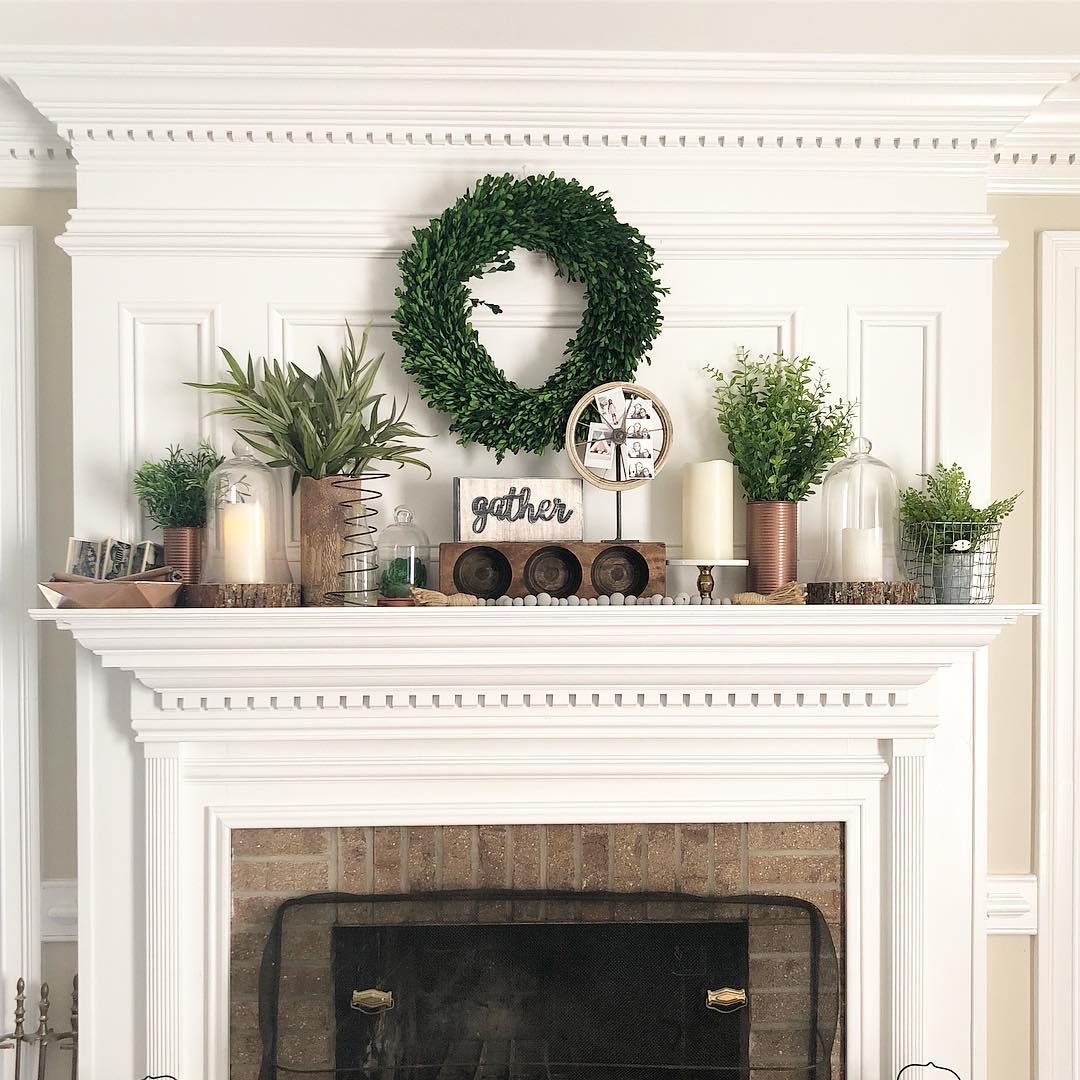 How To Style Your Fireplace Mantel for Spring Matchless Candle Company